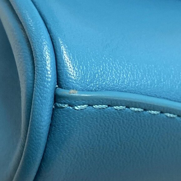 Auth BALENCIAGA Rodeo Nano 819429 Blue Leather Handbag - Picture 5 of 16